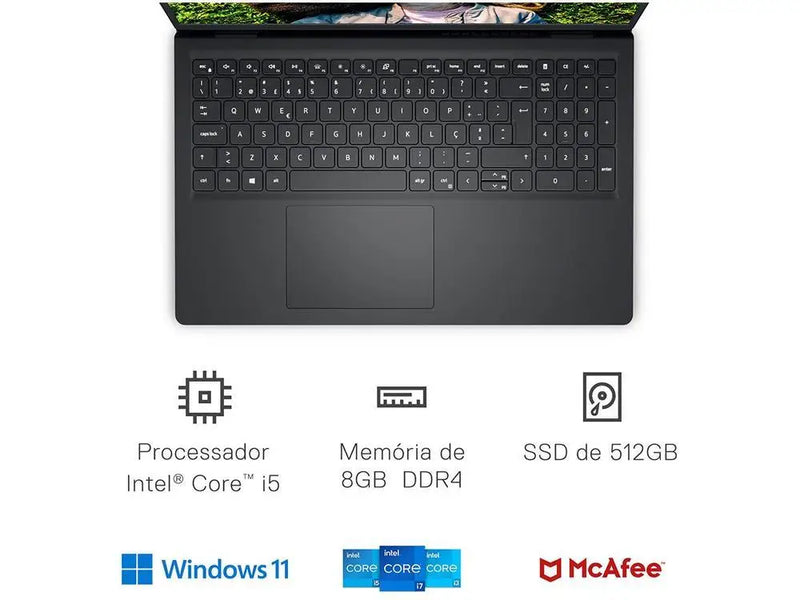 Notebook Dell Inspiron 15 i5 - 15,6 Full HD Windows 11